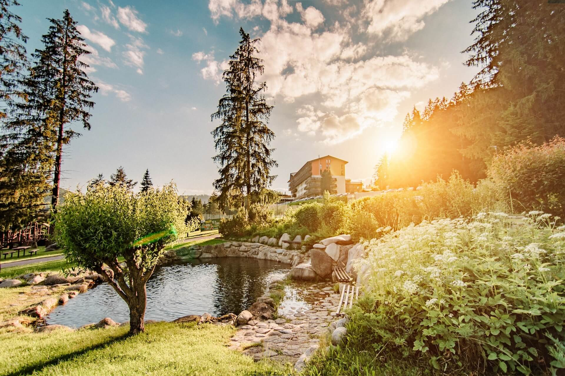 in the bosom of beautiful nature