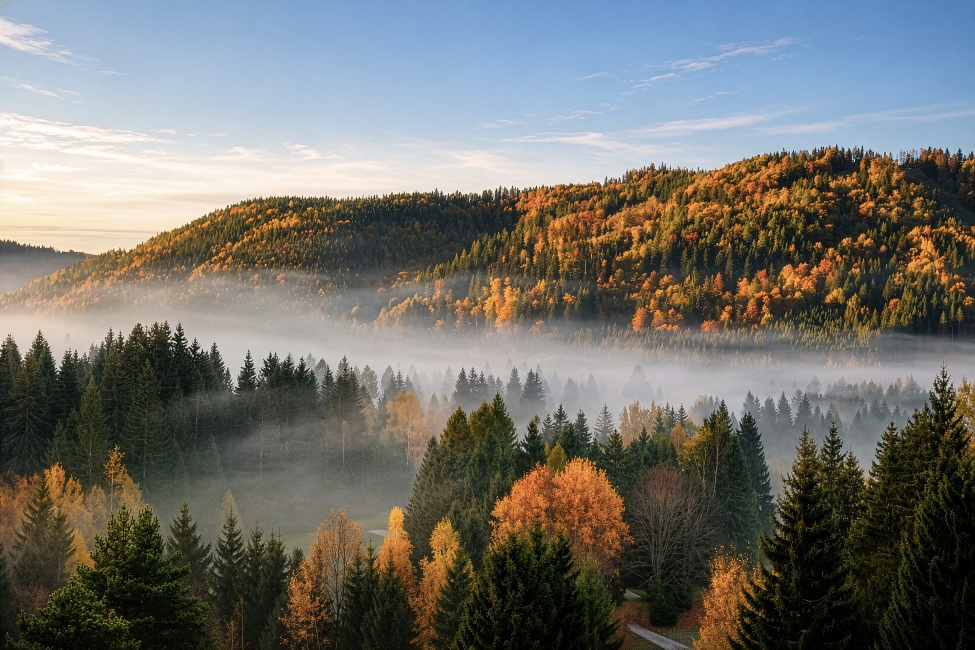 in the bosom of beautiful nature