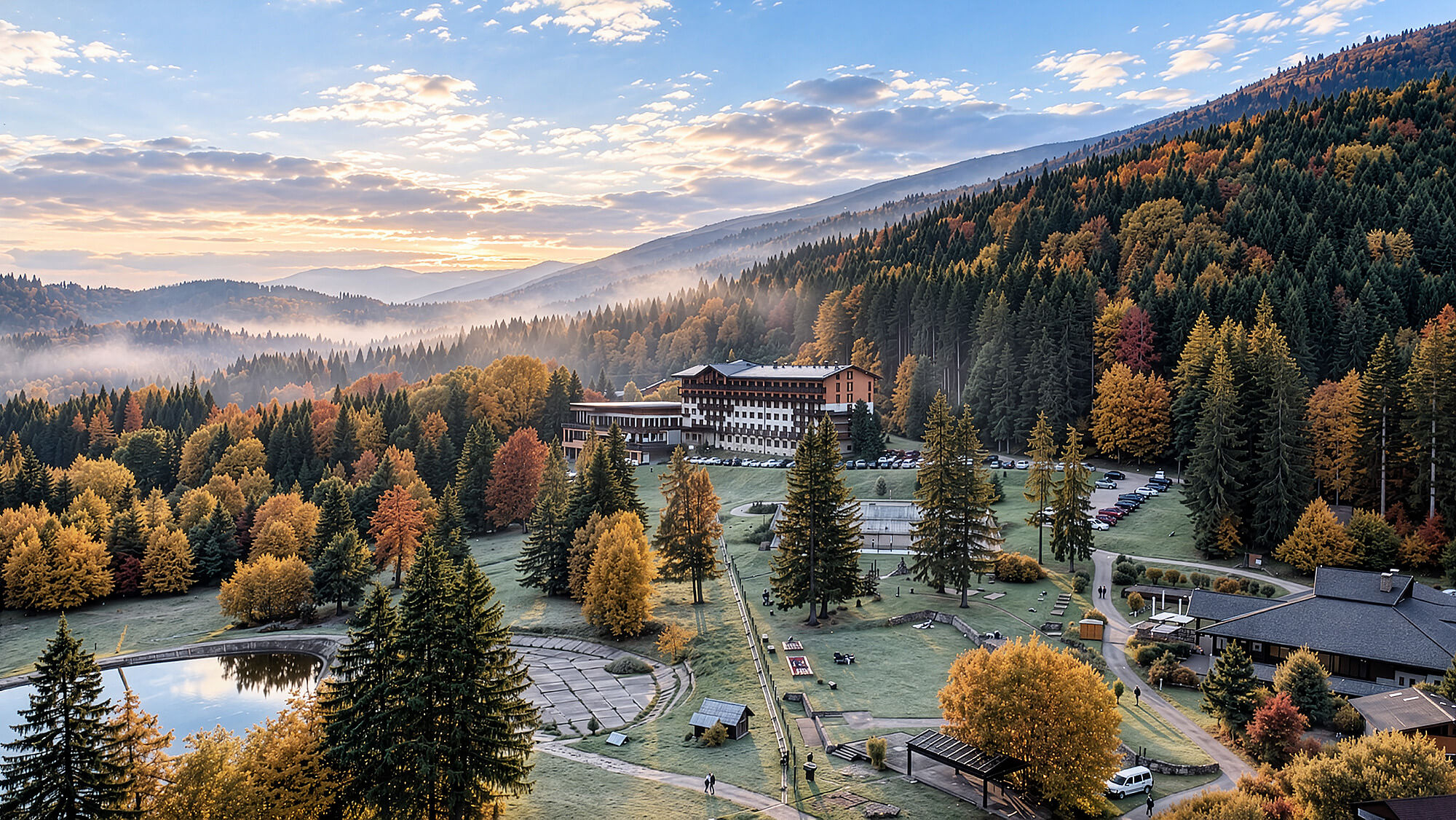 Hotel in the forest, forest in the hotel ...
